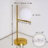 Hogatza Bordslampa Mässing, 1-ljuskällor