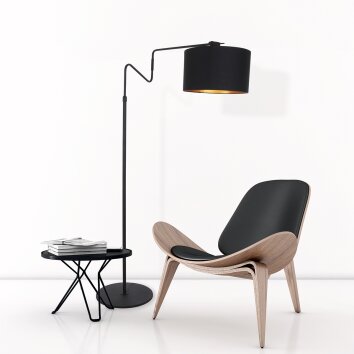 Steinhauer Linstrom Golvlampa, Golvlampa Svart, 2-ljuskällor