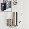 Noreaz Vägglampa LED Rostfritt stål, 1-ljuskällor, Rörelsedetektor