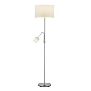 Trio Lampor HOTEL Golvlampa, Golvlampa Nickel matt, 1-ljuskällor