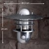 Nordlux AGGER Vägglampa Galvaniserad, 1-ljuskällor, Rörelsedetektor