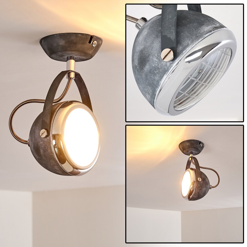 Foverup Taklampa, Takstrålkastare Krom, Grått, 1-ljuskällor main product photo