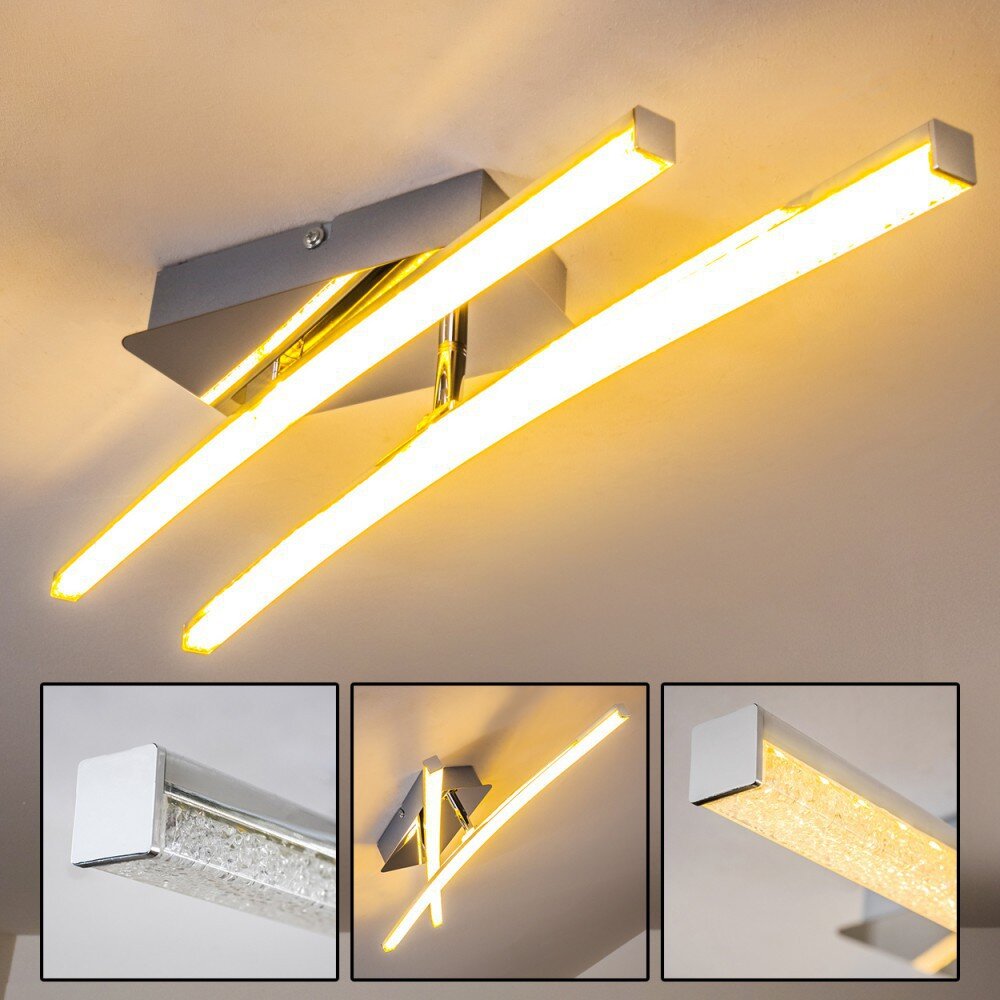 Georgina Taklampa LED Krom, 2-ljuskällor main product photo