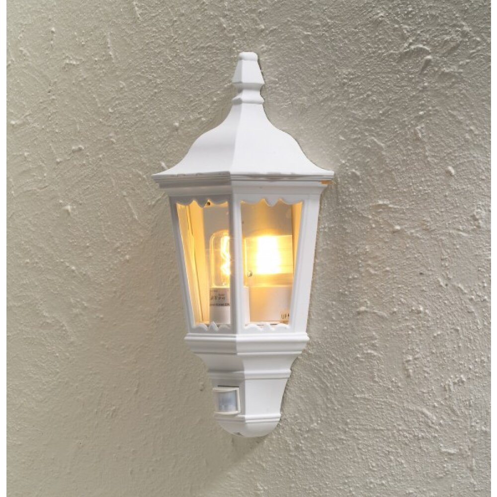 Konstsmide Lampor Firenze Vägglampa Vit, 1-ljuskällor, Rörelsedetektor main product photo