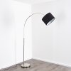 Wiby Golvlampa, Läslampa Nickel matt, 1-ljuskällor
