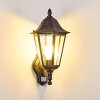 Esteli vägglampa utomhus, Vägglampa Svart, 1-ljuskällor, Rörelsedetektor