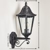 Lignac vägglampa utomhus, Vägglampa Svart, Silver, 1-ljuskällor