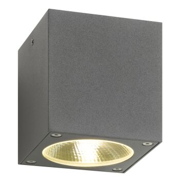 LCD Brilon vägglampa utomhus, Vägglampa LED Grått, 1-ljuskällor