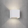 Mantra DAVOS vägglampa utomhus, Vägglampa LED Vit, 1-ljuskällor