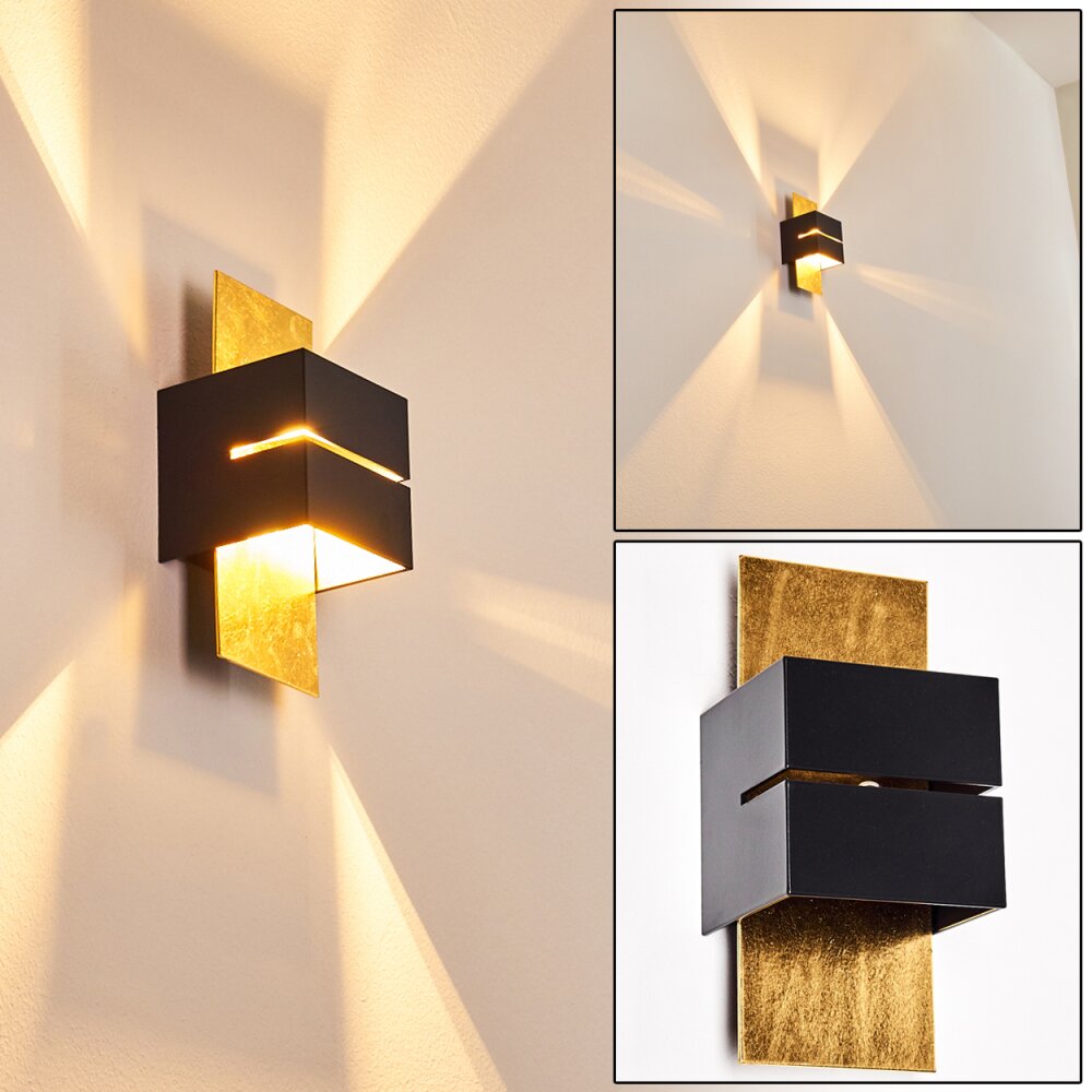 Tora Up & Down Lampa, Vägglampa Svart-guld, 1-ljuskällor main product photo