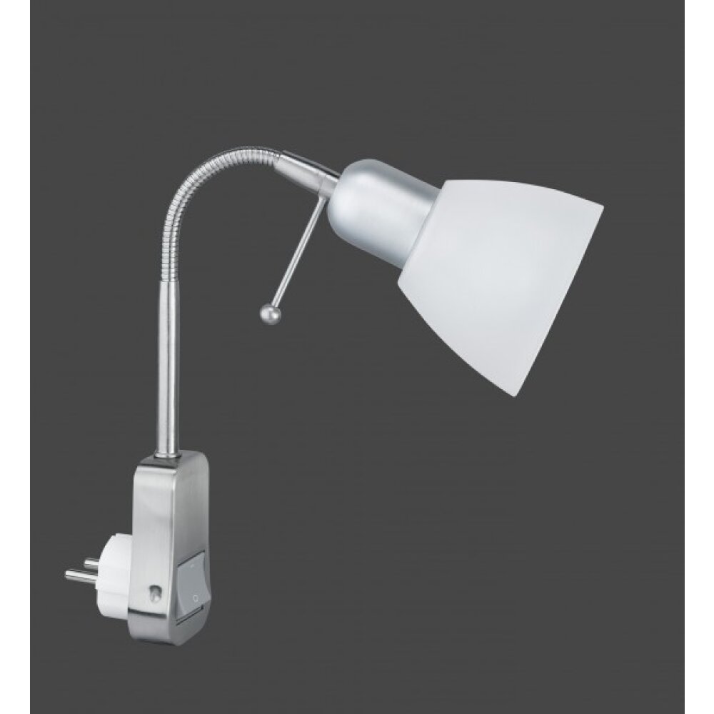 Trio LIGARA Utomhuslampa med uttag, Väggspotlight Nickel matt, 1-ljuskällor main product photo