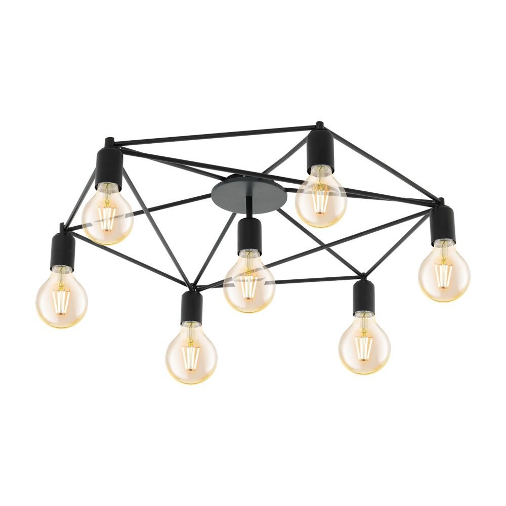 Eglo Lampor STAITI Taklampa Svart, 7-ljuskällor main product photo