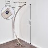 Ruswil Golvlampa, Läslampa LED Nickel matt, 1-ljuskällor