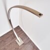 Ruswil Golvlampa, Läslampa LED Nickel matt, 1-ljuskällor