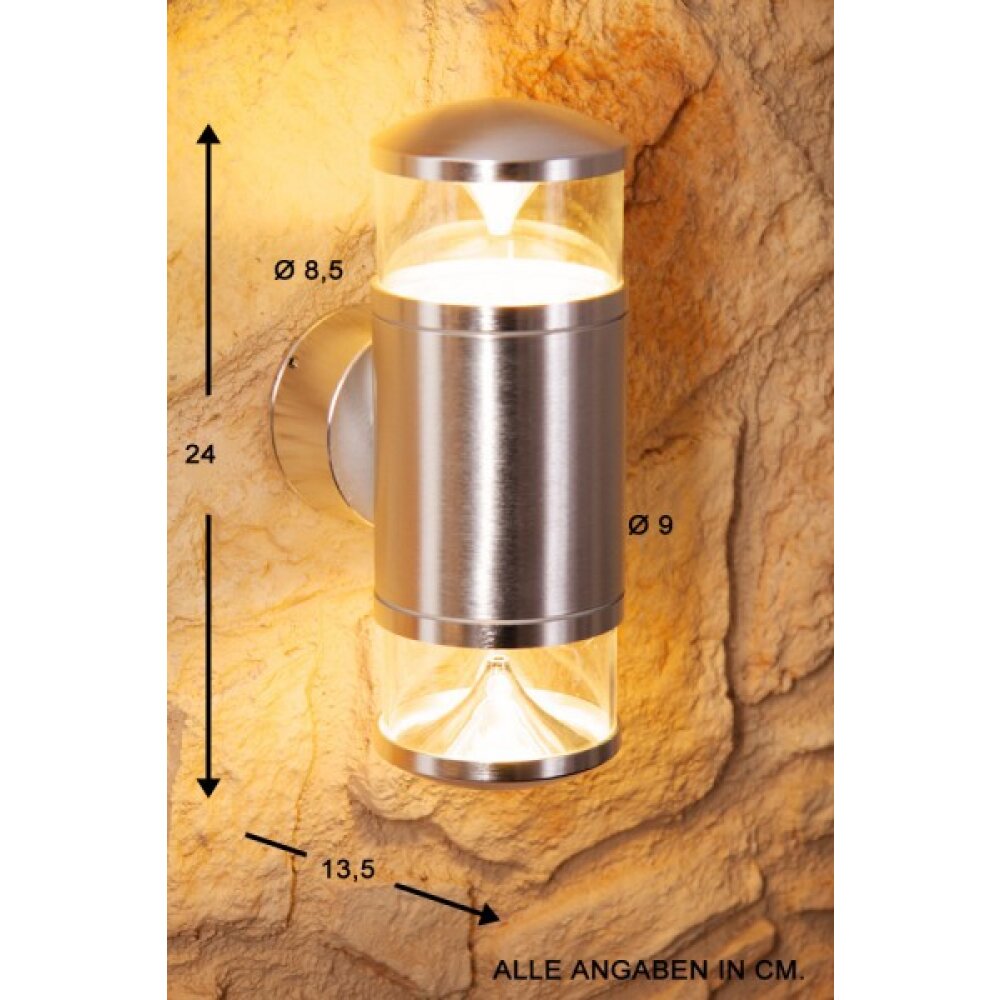 Konstsmide Lampor Konstsmide Vägglampa Genomskinlig, klar, 2-ljuskällor main product photo