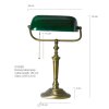 Steinhauer RIO bankirlampa Brons, 1-ljuskällor