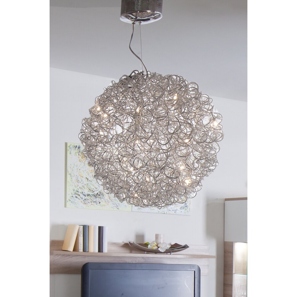 Holländer DIRIGIBILE Pendellampa Silver, 20-ljuskällor main product photo
