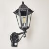 Lignac vägglampa utomhus, Vägglampa Svart, Silver, 1-ljuskällor