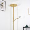 Cazis strålkastare, Golvlampa LED Mässing, 2-ljuskällor