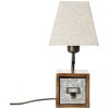 Brilliant Casket Bordslampa Beige, Mörkbrun, Galvaniserad, 1-ljuskällor