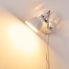 Stranderott Vägglampa, Läslampa Krom, Vit, 1-ljuskällor