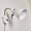 Stranderott Vägglampa, Läslampa Krom, Vit, 1-ljuskällor