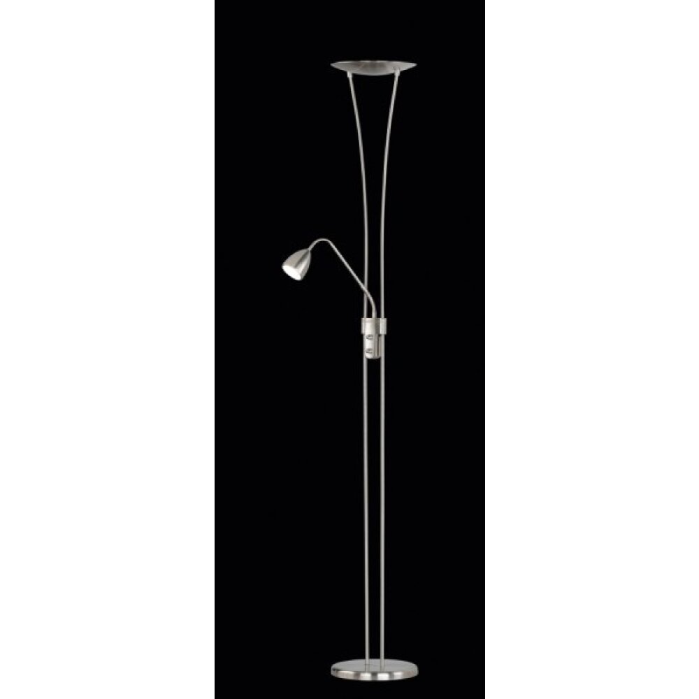 Trio ARIOZONA Golvlampa, strålkastare LED Krom, Rostfritt stål, Nickel matt, 1-ljuskällor main product photo