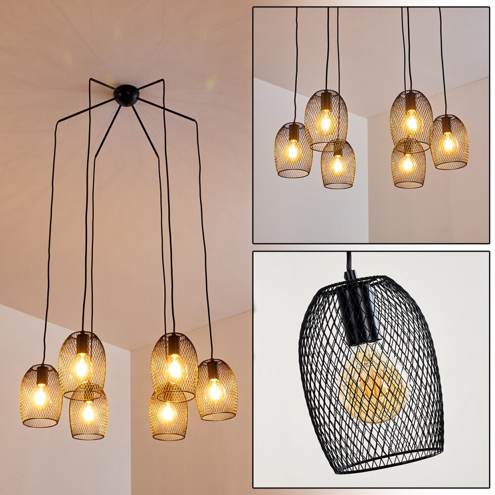 Conewago Pendellampa Svart, 6-ljuskällor main product photo