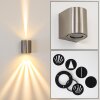 Mora vägglampa utomhus, Vägglampa LED Färg i rostfritt stål, 2-ljuskällor