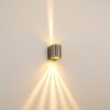 Mora vägglampa utomhus, Vägglampa LED Färg i rostfritt stål, 2-ljuskällor