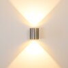 Mora vägglampa utomhus, Vägglampa LED Färg i rostfritt stål, 2-ljuskällor