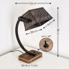 Anvik Bordslampa, Läslampa Brun, Grått, Rostfärger, 1-ljuskällor