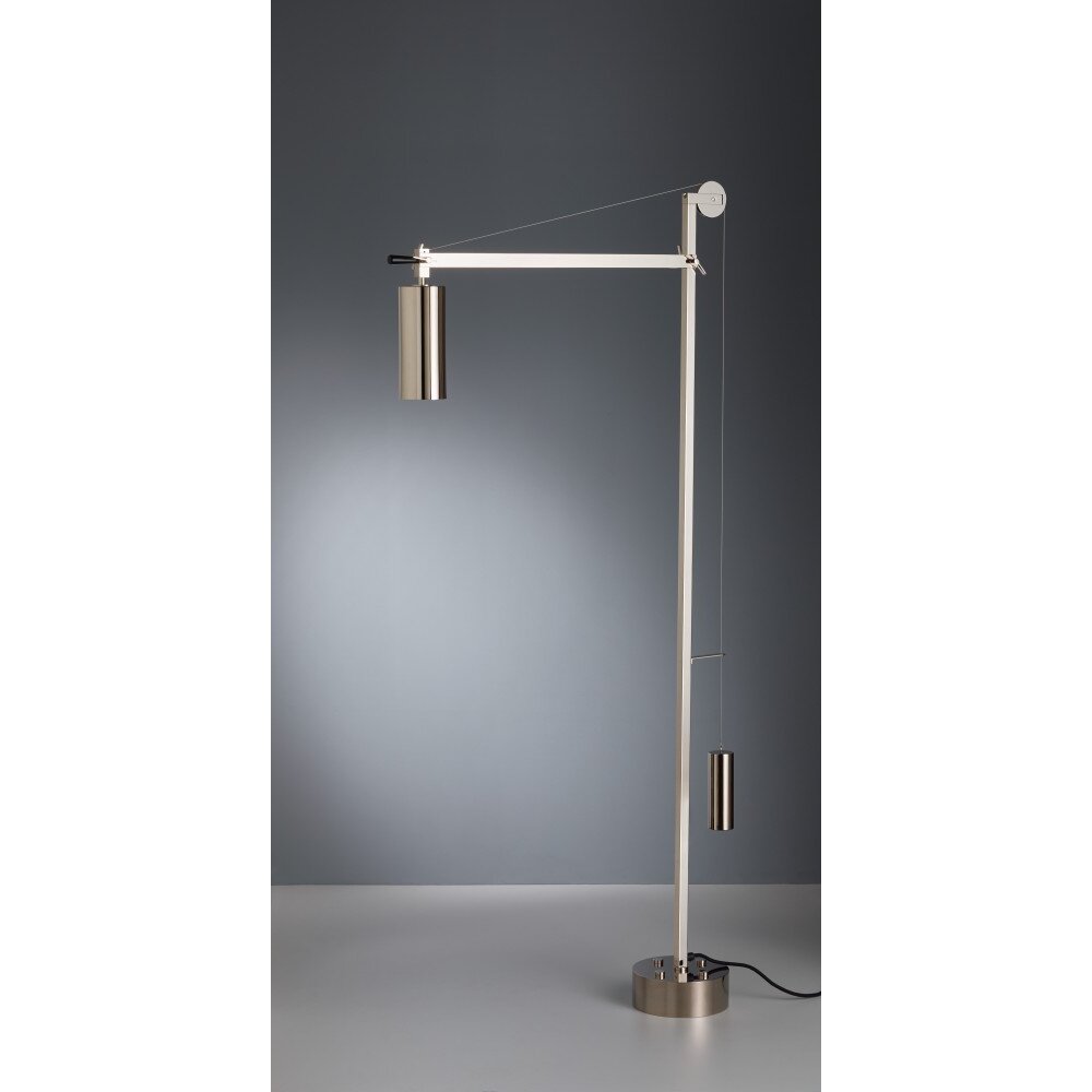 Tecnolumen 23 Golvlampa Nickel matt, 1-ljuskällor main product photo