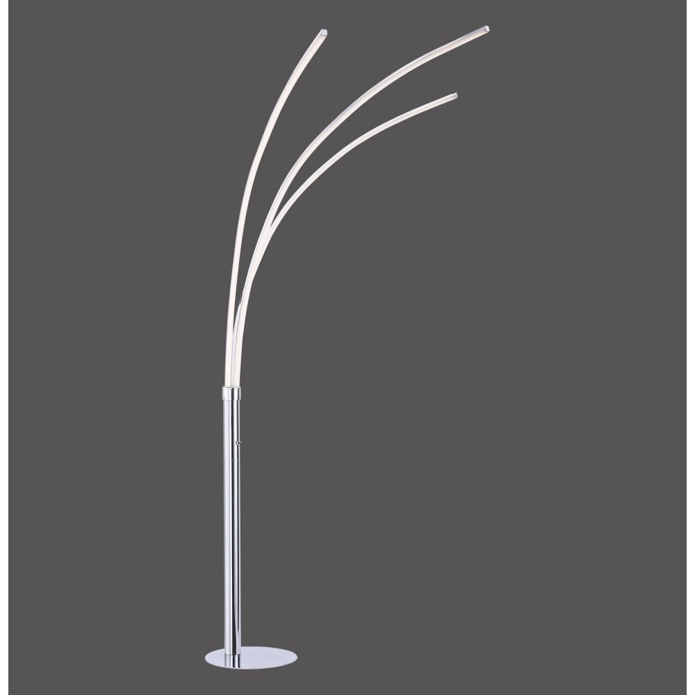 Leuchten Direkt MAJA Golvlampa LED Krom, 3-ljuskällor main product photo