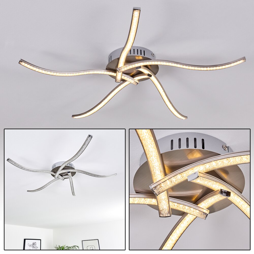 Saskatoon Taklampa LED Nickel matt, 5-ljuskällor main product photo