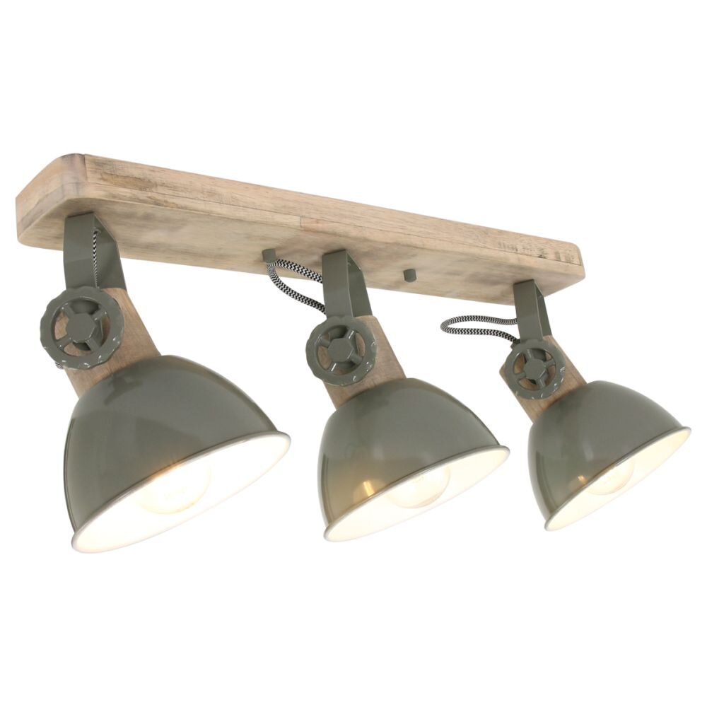 Steinhauer Gearwood Taklampa Grön, 3-ljuskällor main product photo