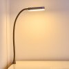 Alamo Klämlampa, Skrivbordslampa, Bordslampa Nickel matt, 1-ljuskällor, Rörelsedetektor