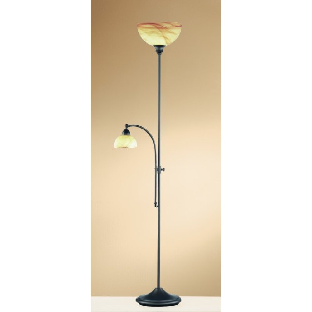 Wofi Lampor LACCHINO Golvlampa, strålkastare Mörkbrun, 2-ljuskällor main product photo