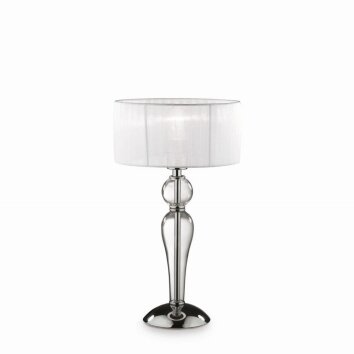 Ideallux DUCHESSA Bordslampa Krom, Genomskinlig, klar, 1-ljuskällor