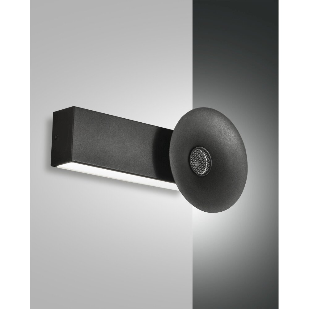 Fabas Luce Aretha Vägglampa LED Svart, 1-ljuskällor main product photo
