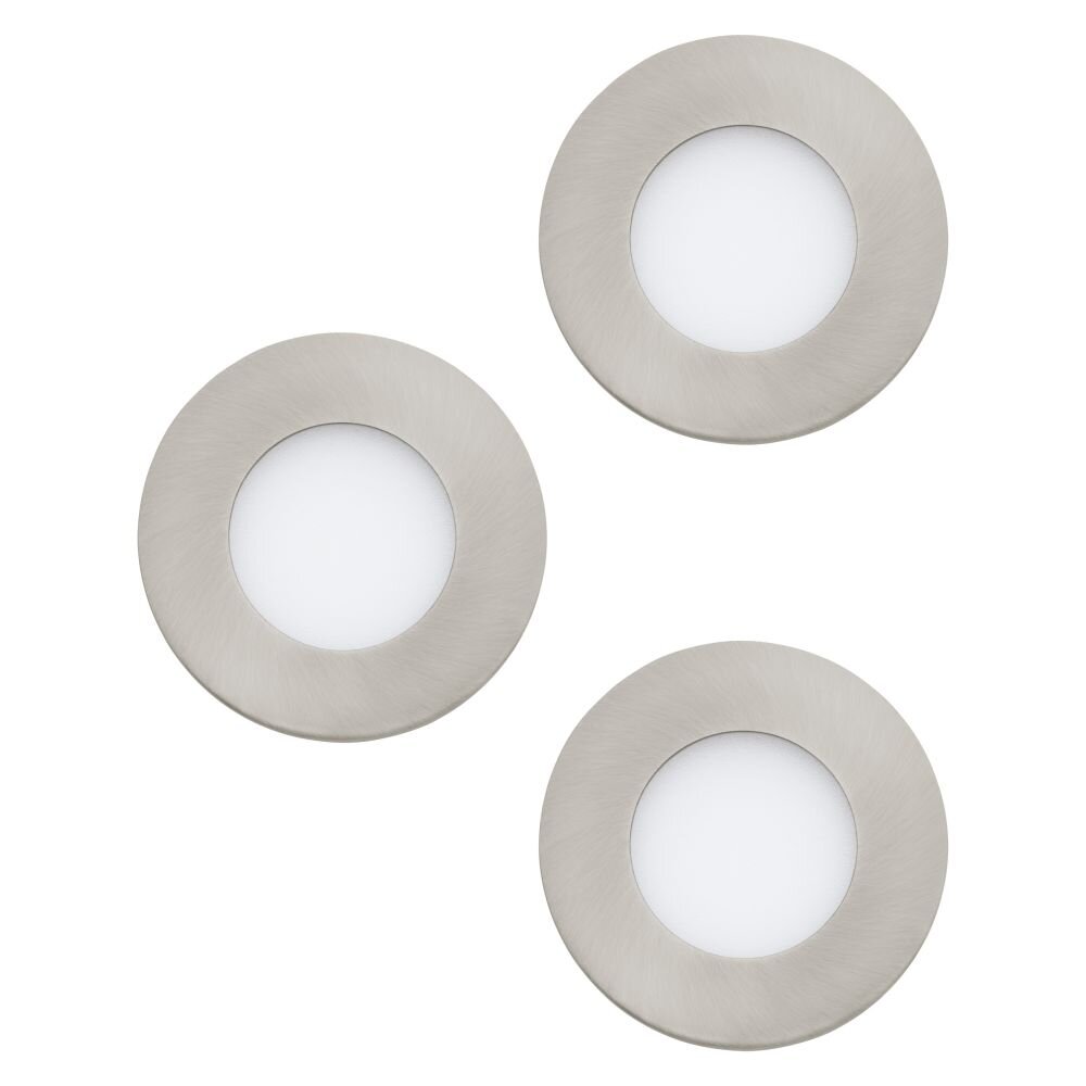 Eglo FUEVA Infälld lampa LED Nickel matt, 3-ljuskällor main product photo