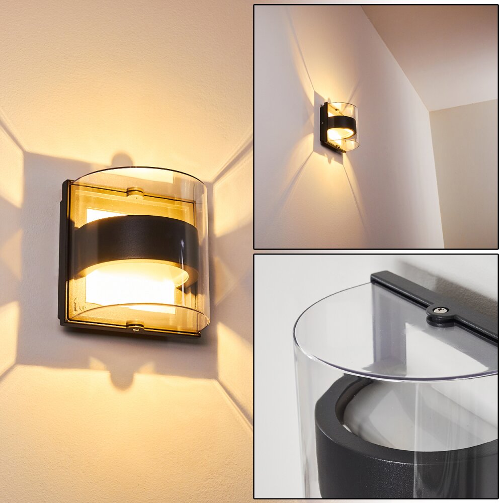 Sauerbek Vägglampa LED Svart, 2-ljuskällor main product photo