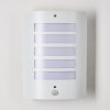 Alslev vägglampa utomhus, Vägglampa Vit, 1-ljuskällor, Rörelsedetektor