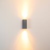 Boda vägglampa utomhus, Vägglampa Grått, 2-ljuskällor