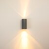 Boda vägglampa utomhus, Vägglampa Grått, 2-ljuskällor