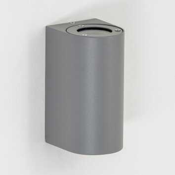 Boda vägglampa utomhus, Vägglampa Grått, 2-ljuskällor