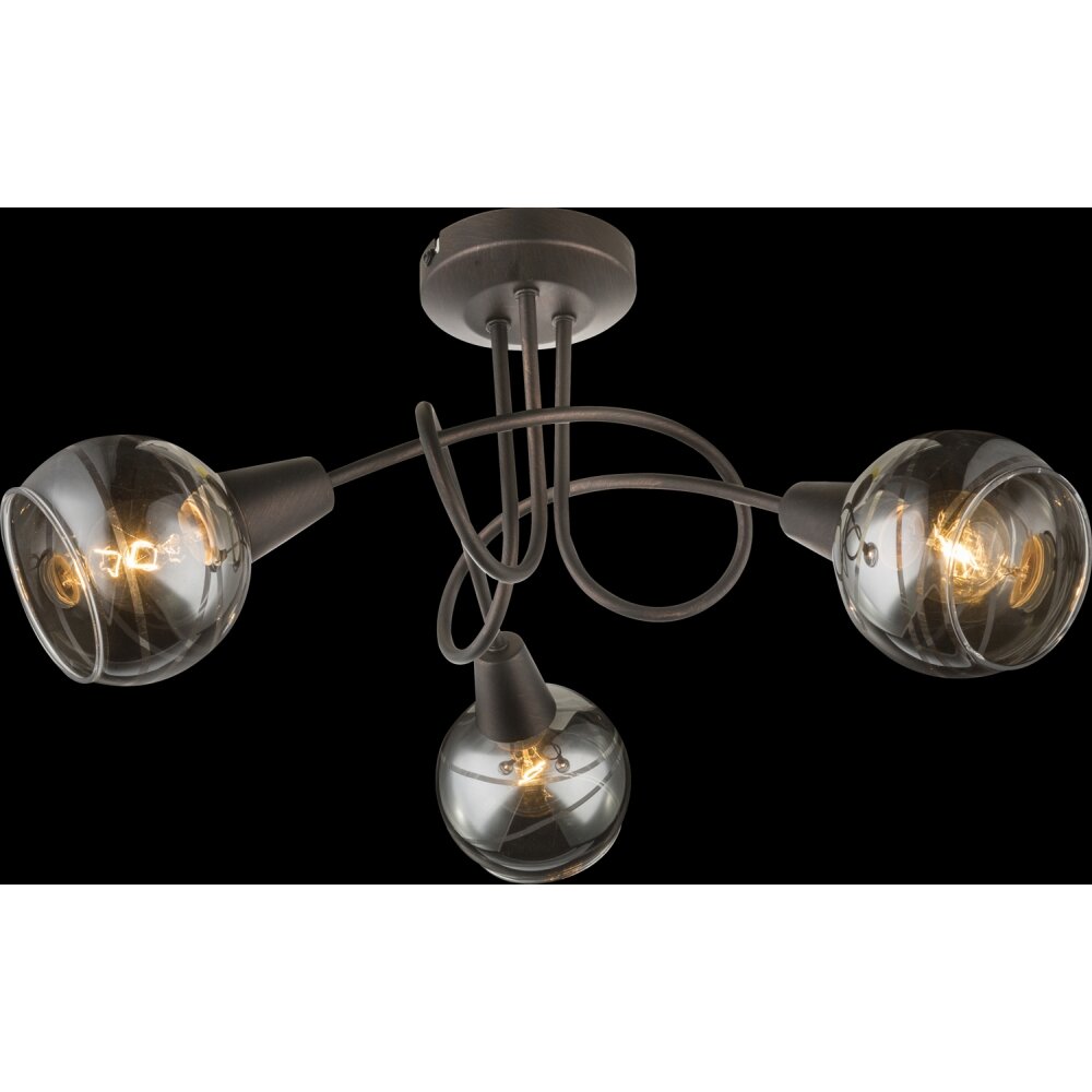 Globo Isla Taklampa LED Brons, 3-ljuskällor main product photo