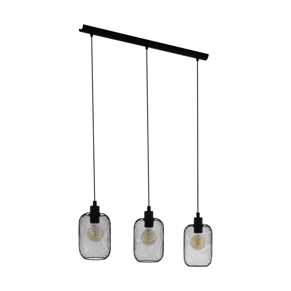 Eglo Lampor WRINGTON Pendellampa Svart, 3-ljuskällor main product photo