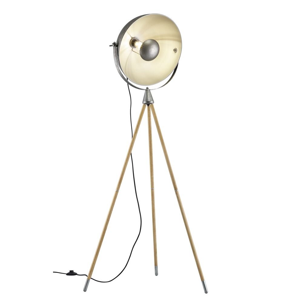 Trio Lampor DELHI Golvlampa Nickel matt, 1-ljuskällor main product photo