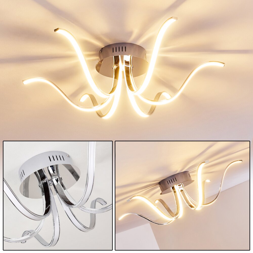Wikon Taklampa LED Krom, 6-ljuskällor main product photo